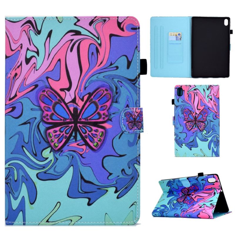 Læder Cover Samsung Galaxy Tab S11 Kunstnerisk Sommerfugl