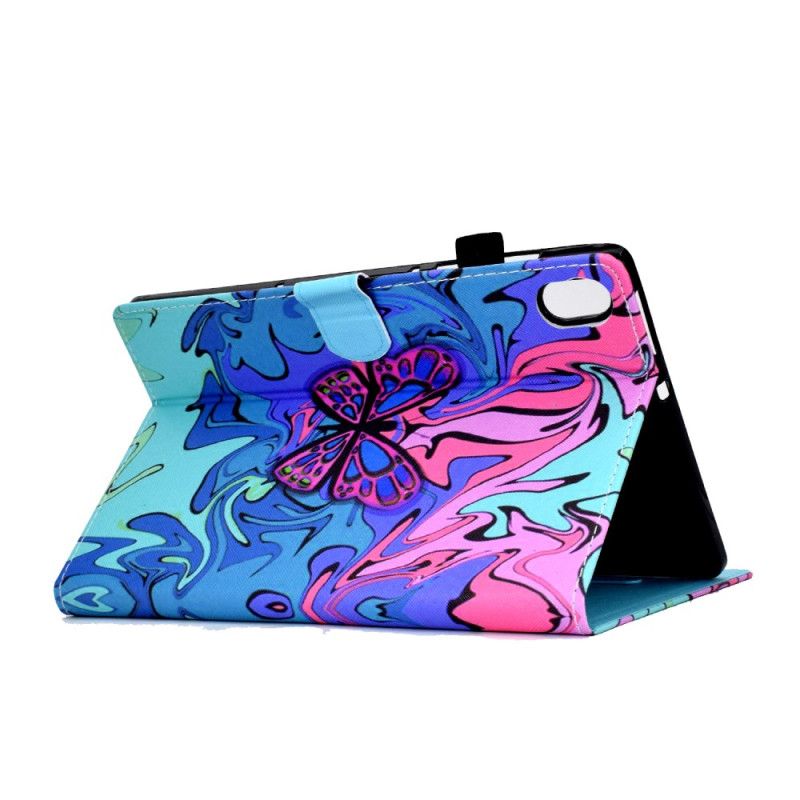 Læder Cover Samsung Galaxy Tab S11 Kunstnerisk Sommerfugl