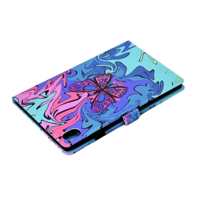 Læder Cover Samsung Galaxy Tab S11 Kunstnerisk Sommerfugl