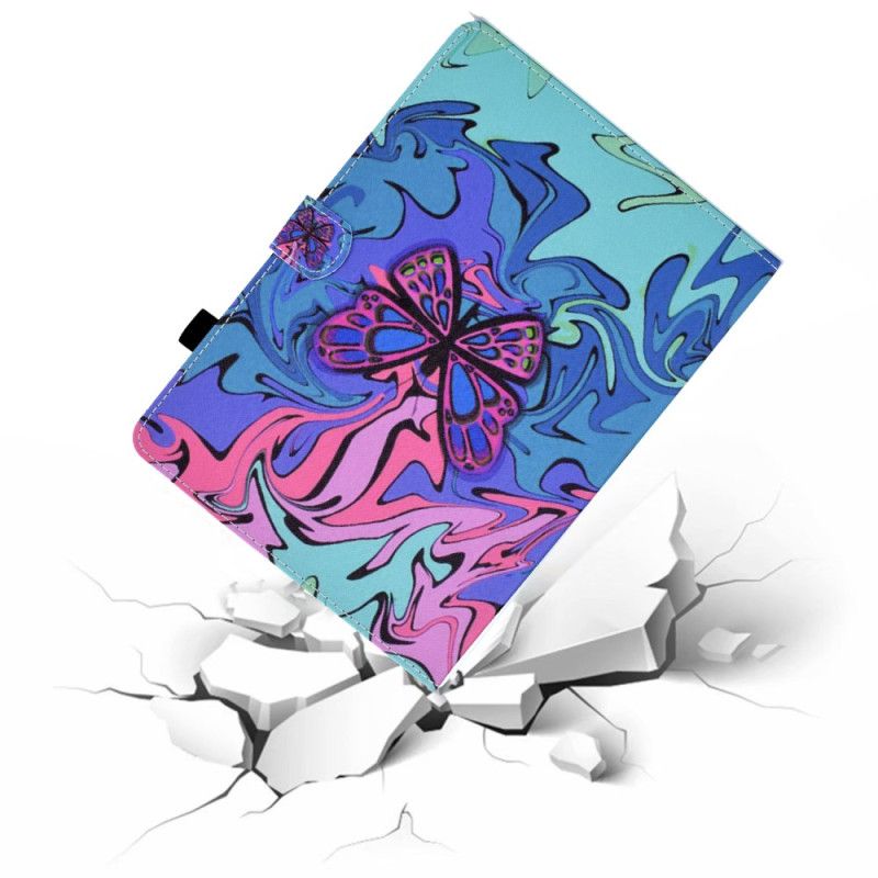 Læder Cover Samsung Galaxy Tab S11 Kunstnerisk Sommerfugl