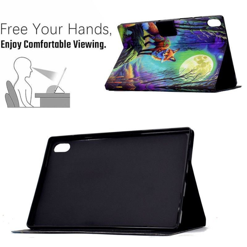 Læder Cover Samsung Galaxy Tab S11 Ræv I Måneskin