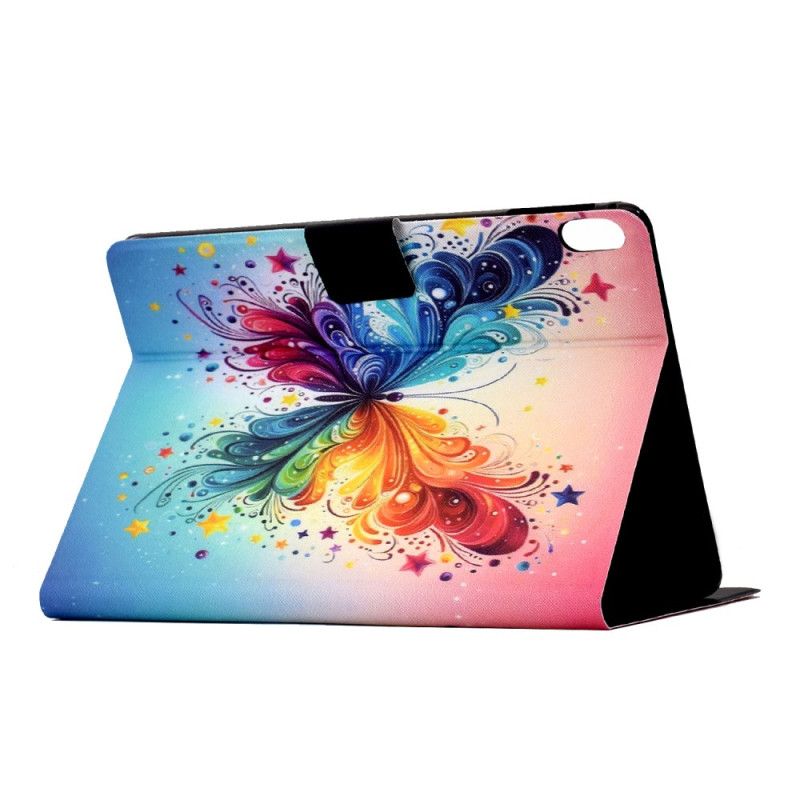 Læder Cover Samsung Galaxy Tab S11 Telefon Etui Akvarelsommerfugl