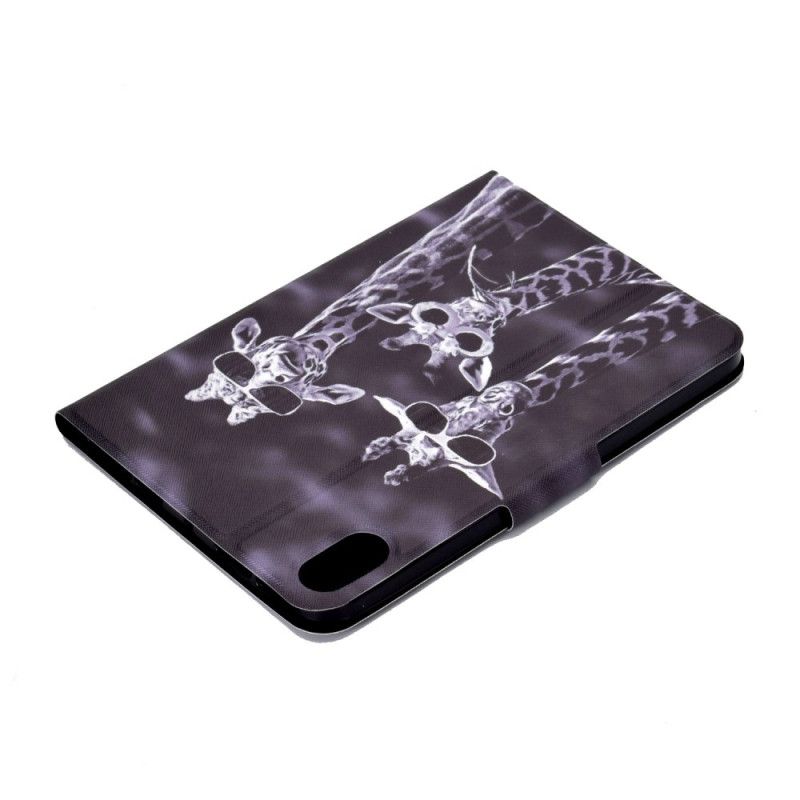 Læder Cover Samsung Galaxy Tab S11 Telefon Etui Tre Giraffer