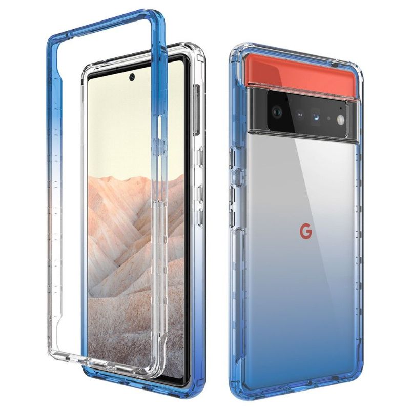 Cover Google Pixel 6 Pro Anti-fald Klar Gradient Stødsikker