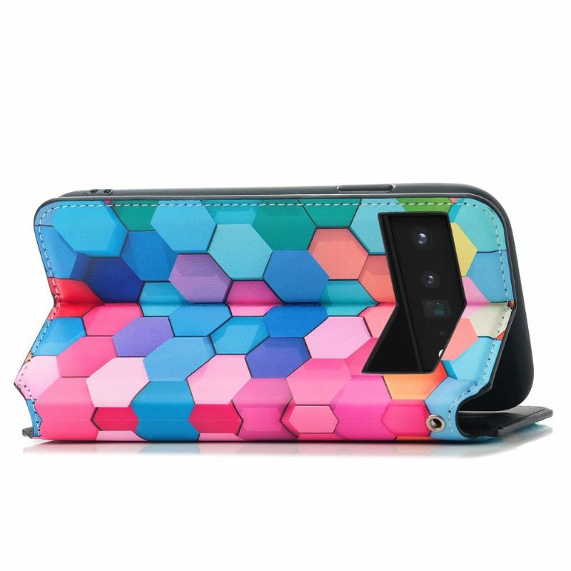 Flip Cover Google Pixel 6 Pro Farvet Honeycomb
