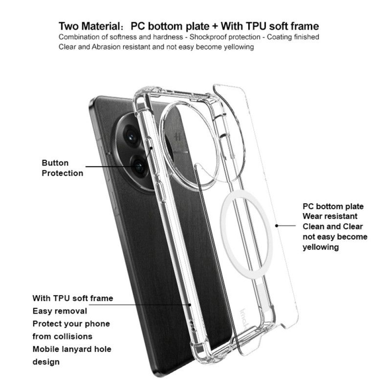 Cover Oneplus 13 Telefon Etui Stødsikker Klar Magsafe-kompatibel