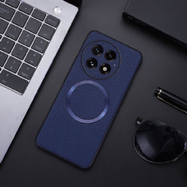 Cover Til Oneplus 13 Tekstureret Kunstlæder Kompatibel Magsafe