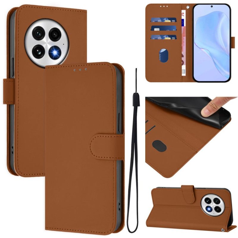 Flip Cover Oneplus 13 Ensfarvet Pung