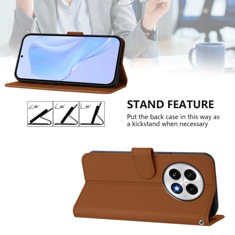 Flip Cover Oneplus 13 Ensfarvet Pung