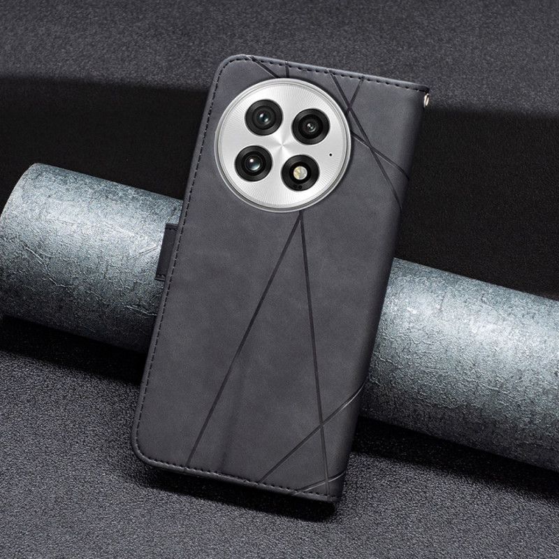 Flip Cover Til Oneplus 13 Abeel Geometrisk Mønster