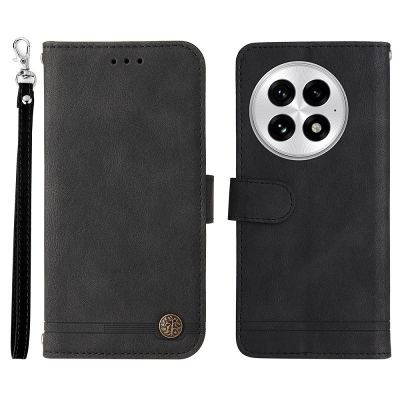 Flip Cover Til Oneplus 13 Skin Touch Med Rem