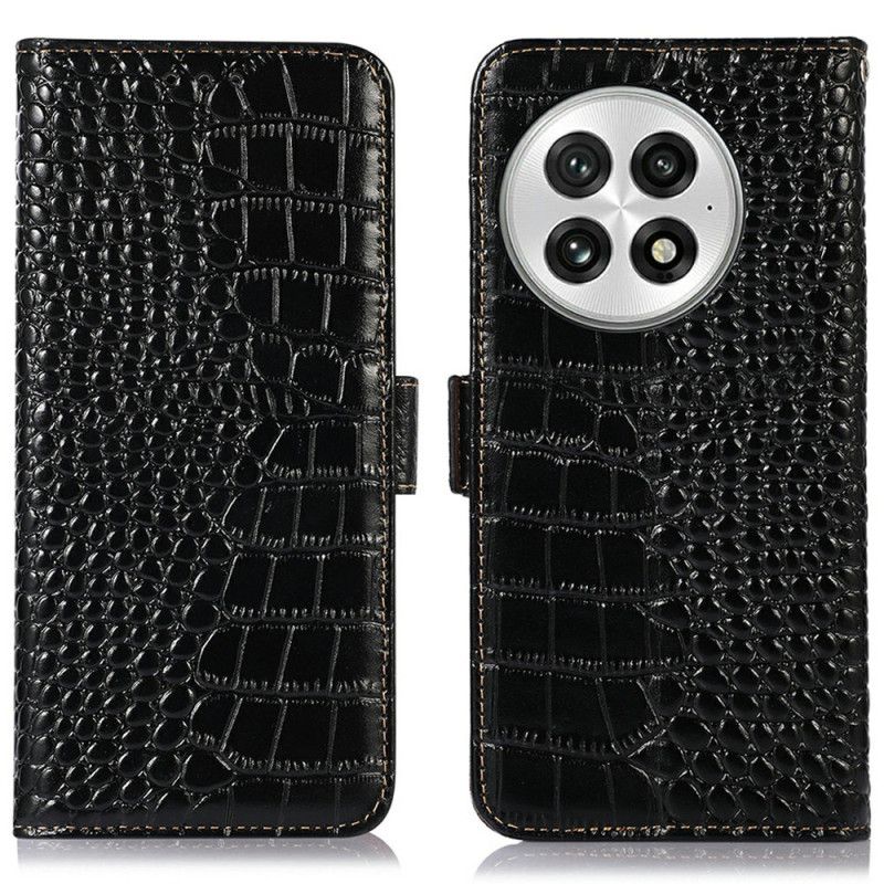 Læder Cover Oneplus 13 Krokodillelæder