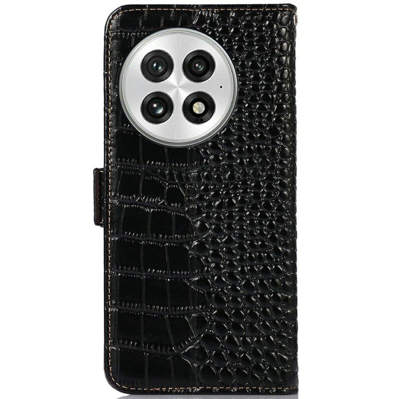 Læder Cover Oneplus 13 Krokodillelæder