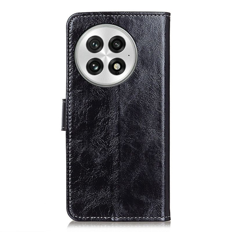Læder Cover Oneplus 13 Skinnende Kunstlæder