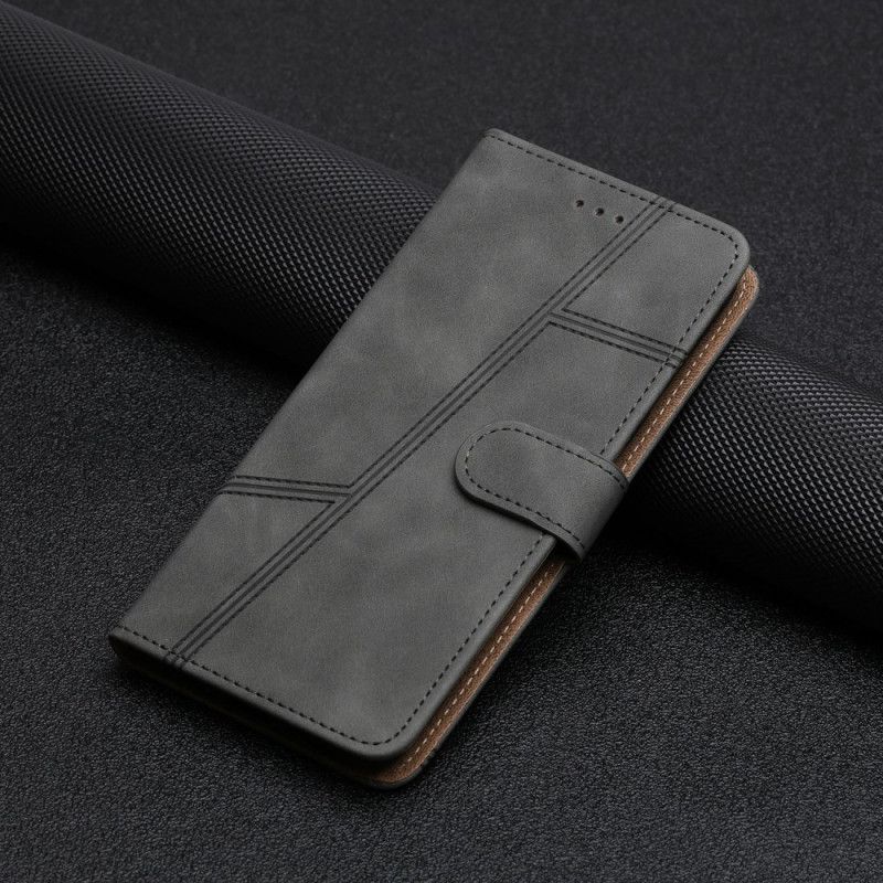 Læder Cover Oneplus 13 Striber Og Streger