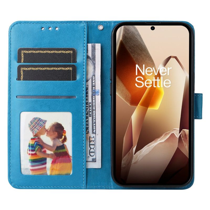 Læder Cover Oneplus 13 Telefon Etui Solsikkemønster