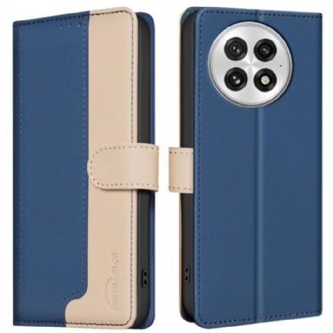 Læder Cover Oneplus 13 Telefon Etui Tofarvet Med Rfid-blokering Binfen Color