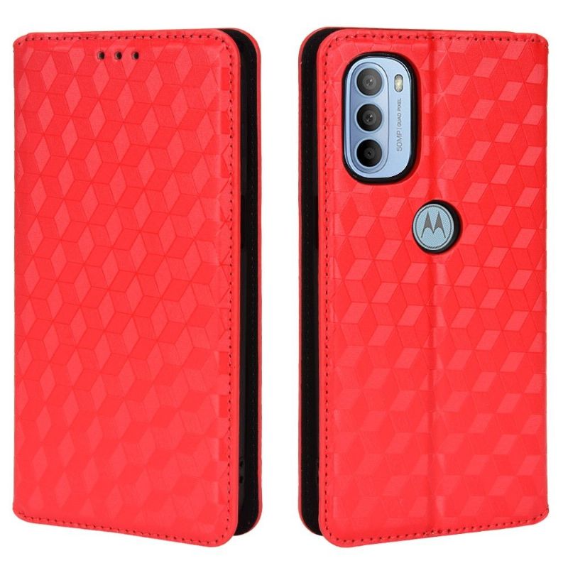 Flip Cover Motorola Moto G31 / Moto G41 Hemming Læder Cover Designgeometri