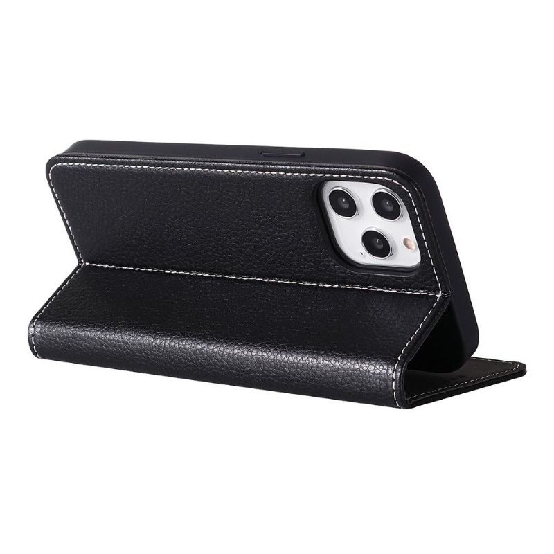 Flip Cover iPhone 12 Pro Max Struktureret Læder