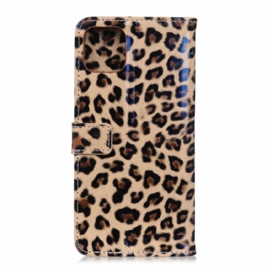 Læder Cover iPhone 12 Pro Max Leopard