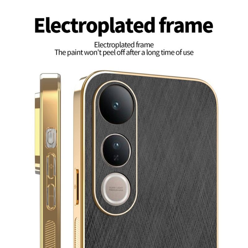 Cover Vivo V50 Lite 5g Tekstureret Silke