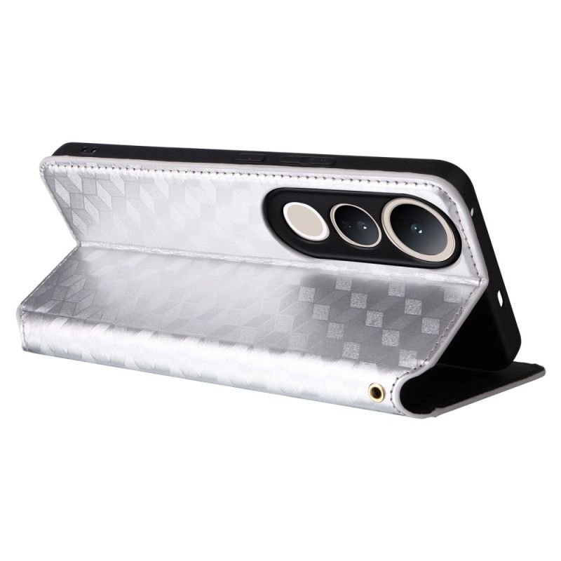 Flip Cover Til Vivo V50 Lite 5g Diamantmønster