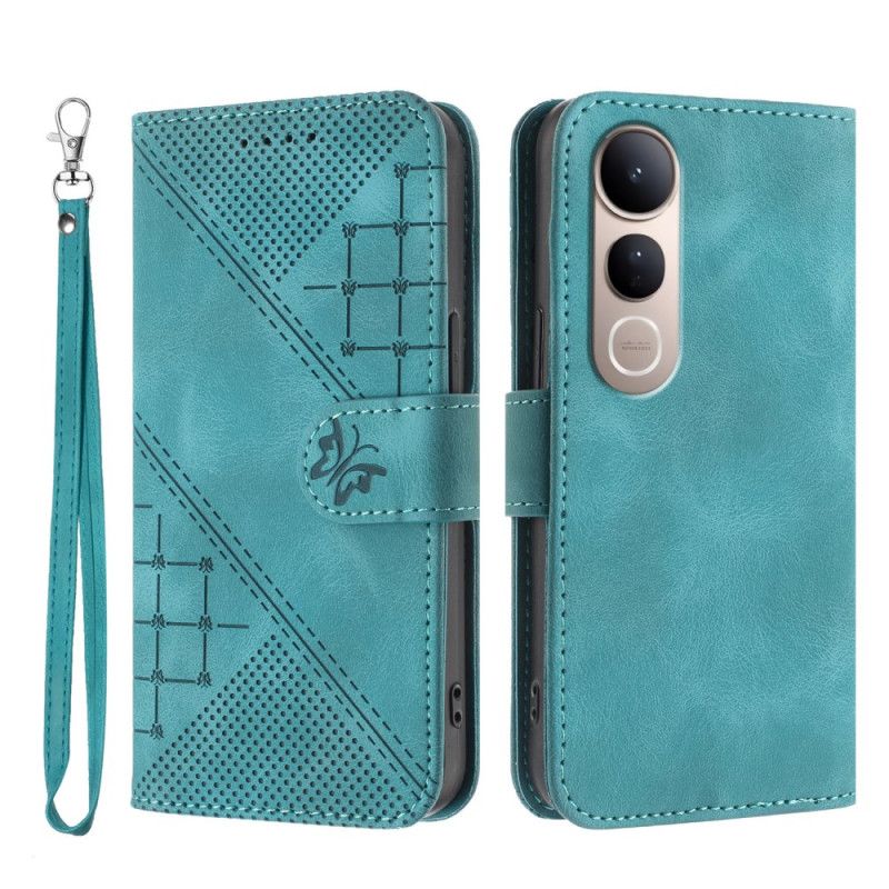 Flip Cover Til Vivo V50 Lite 5g Geometrisk Remdesign