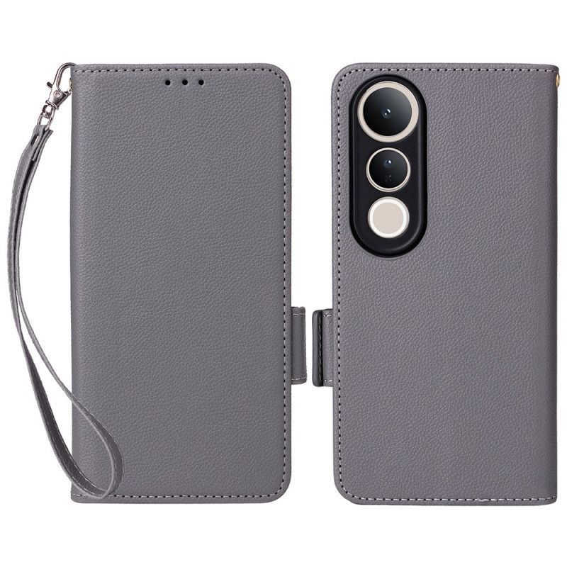 Flip Cover Vivo V50 Lite 5g Kunstlæder Med Snor