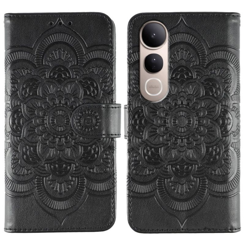 Flip Cover Vivo V50 Lite 5g Mandala-gravering