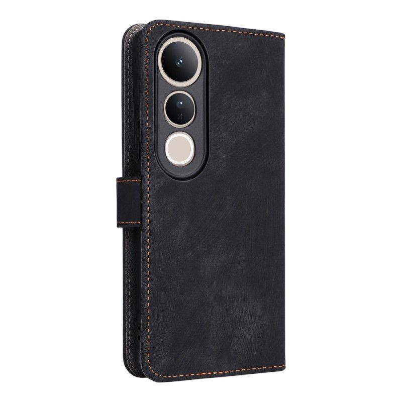 Læder Cover Vivo V50 Lite 5g Rfid-beskyttelse Med Snor