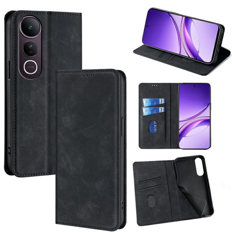 Læder Cover Vivo V50 Lite 5g Ruskindseffekt