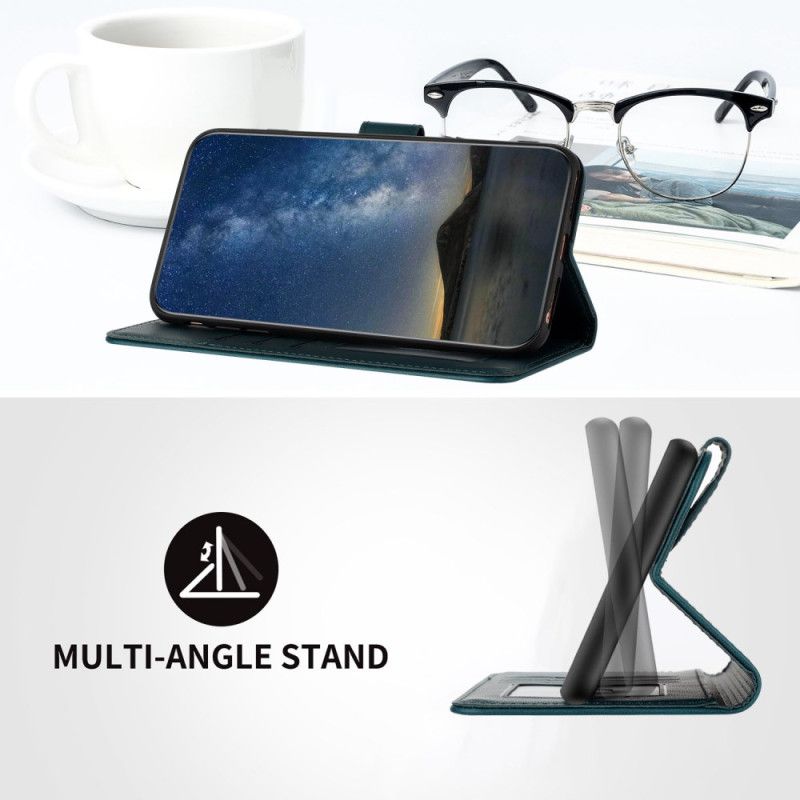 Læder Cover Vivo V50 Lite 5g Telefon Etui Blonde