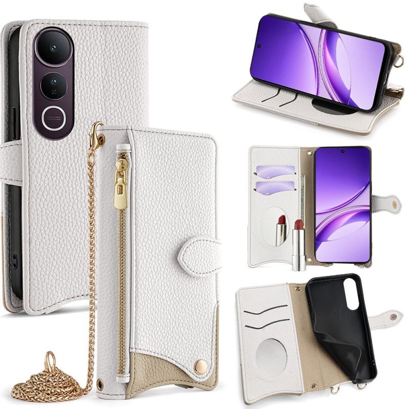 Vivo V50 Lite 5g Skulderpung Med Spejl Og Kæde