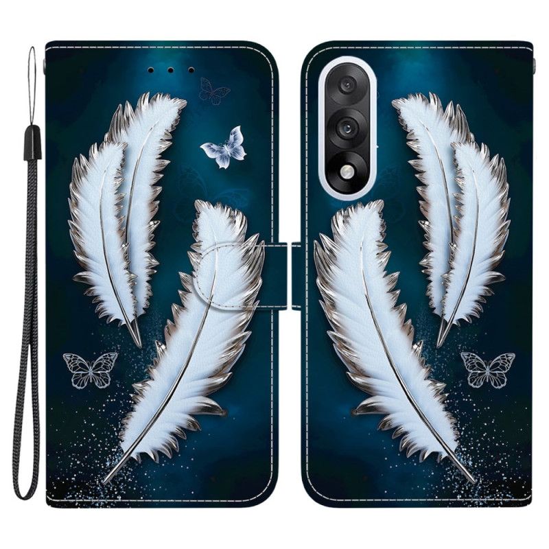 Flip Cover Oneplus Nord 5 Hvid Fjer