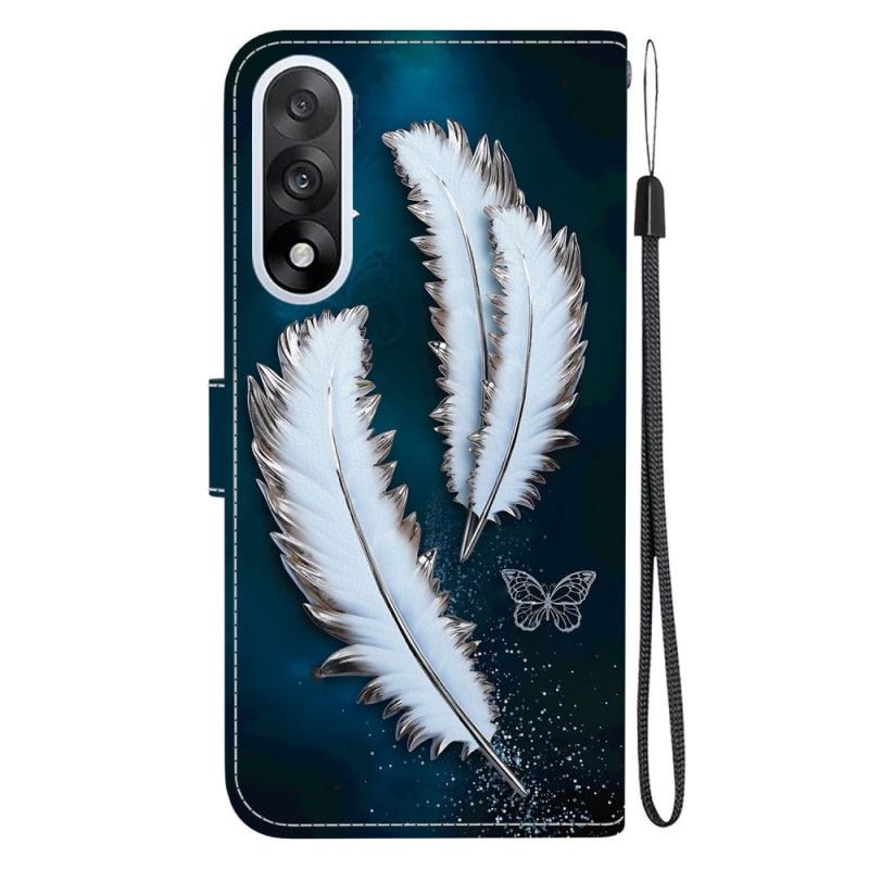 Flip Cover Oneplus Nord 5 Hvid Fjer
