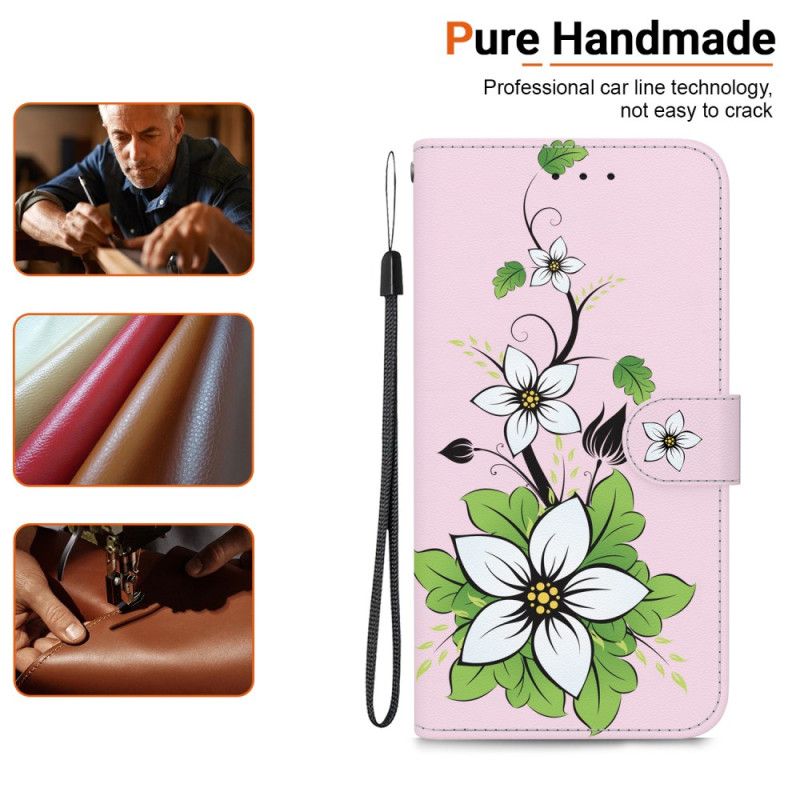 Flip Cover Oneplus Nord 5 Liljeblomster