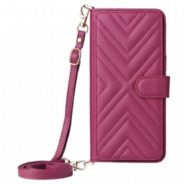 Flip Cover Oneplus Nord 5 Quiltet Med Skulderrem