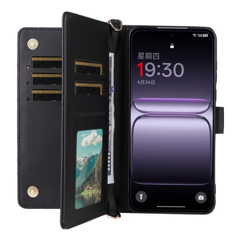 Flip Cover Oneplus Nord 5 Quiltet Med Skulderrem