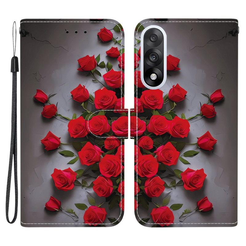 Flip Cover Oneplus Nord 5 Røde Roser