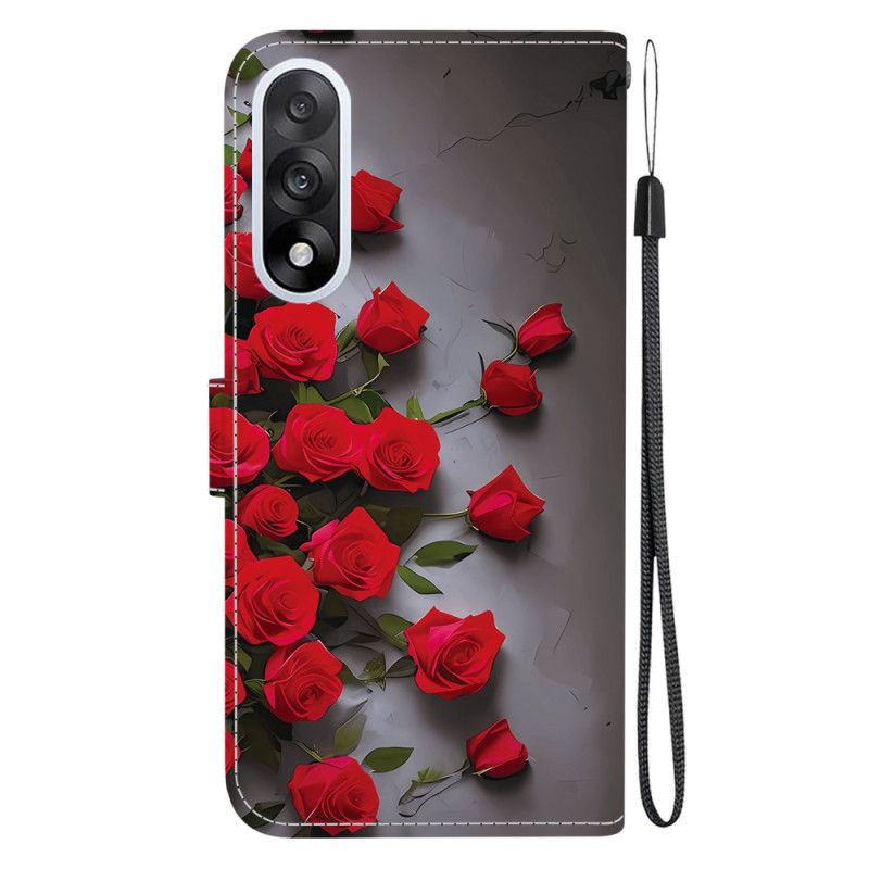 Flip Cover Oneplus Nord 5 Røde Roser