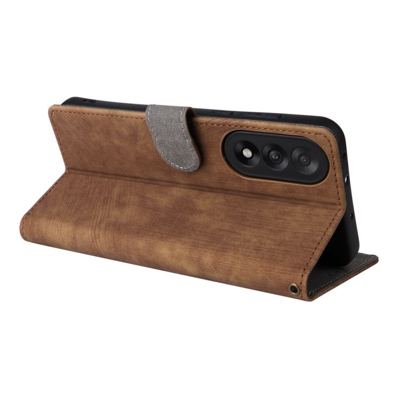Flip Cover Oneplus Nord 5 Ruskindseffekt Rfid-beskyttelse