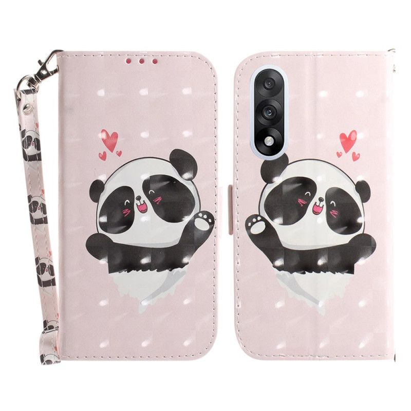 Flip Cover Til Oneplus Nord 5 Remmepanda-kærlighed