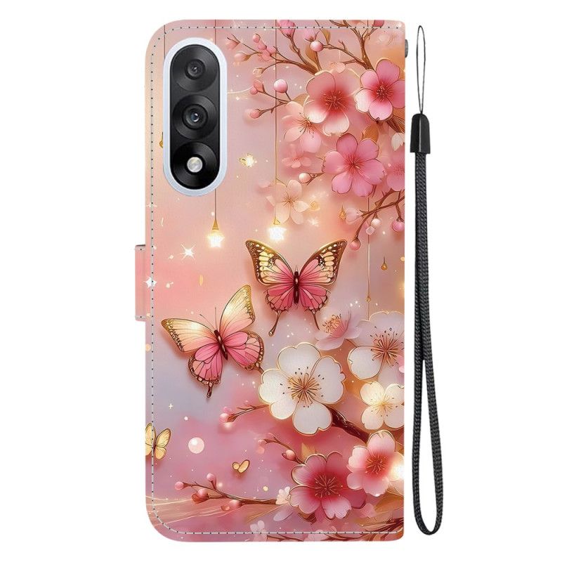 Flip Cover Til Oneplus Nord 5 Sommerfugle Roser