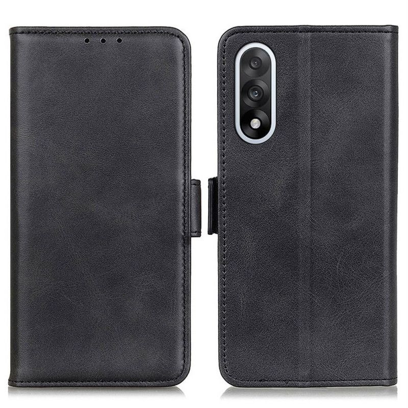 Flip Cover Til Oneplus Nord 5 Tekstureret Kunstlæder