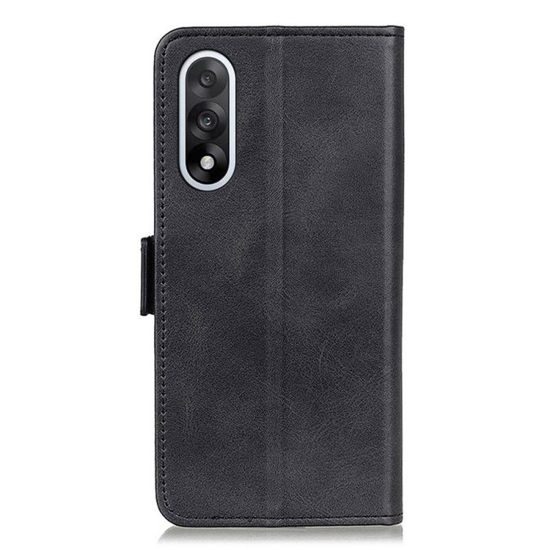 Flip Cover Til Oneplus Nord 5 Tekstureret Kunstlæder