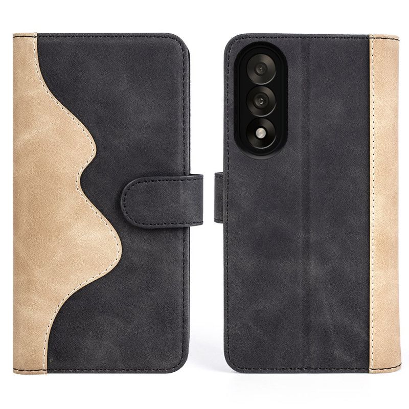 Flip Cover Til Oneplus Nord 5 Tofarvet Bølget