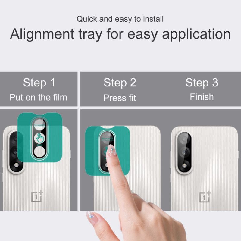 Imak Hærdet Glaslinsebeskytter Til Oneplus Nord 5 (sort Version)