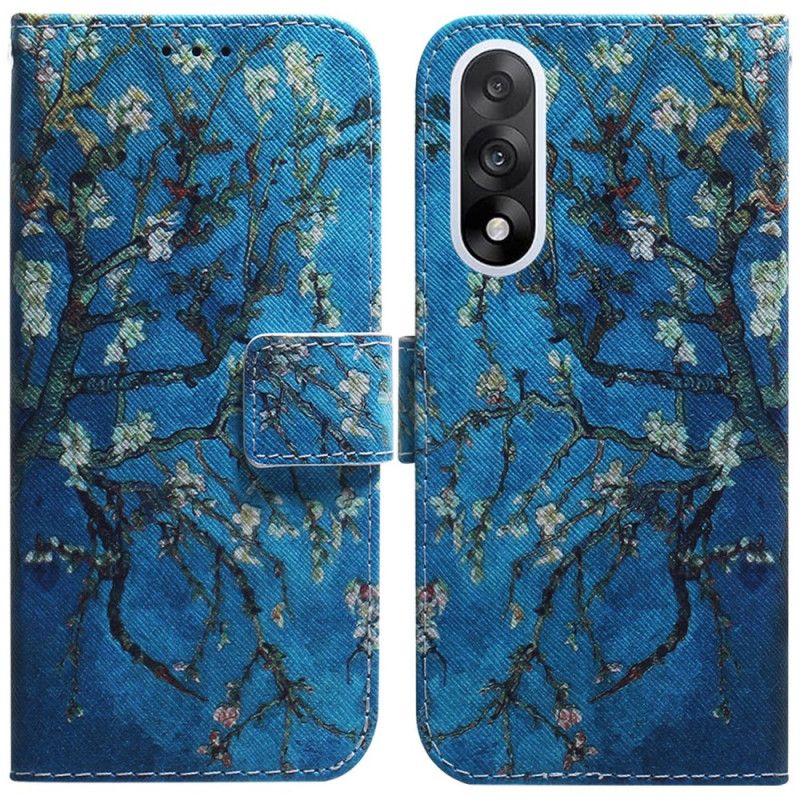 Læder Cover Oneplus Nord 5 Blomstrende Grene