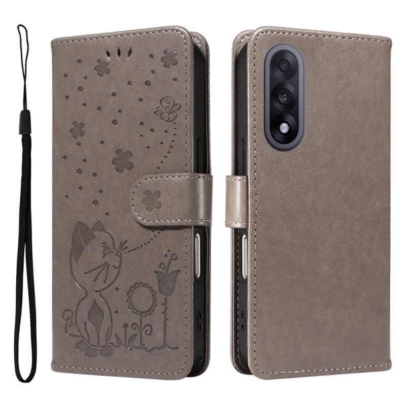 Læder Cover Oneplus Nord 5 Kat Og Bi