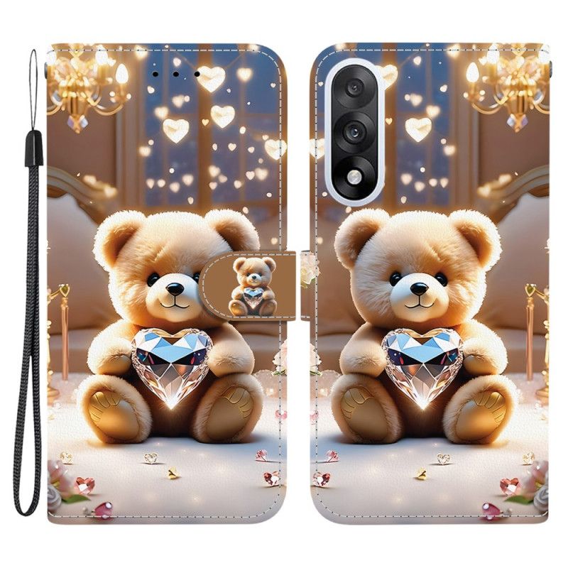 Læder Cover Oneplus Nord 5 Telefon Etui Bamsekærlighed